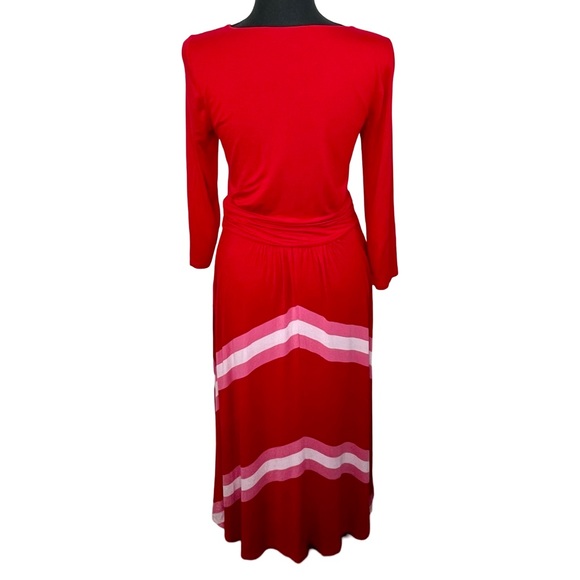 Boden Juliet Poinsettia Jersey Midi Dress (Size 6 R) - Picture 3 of 13